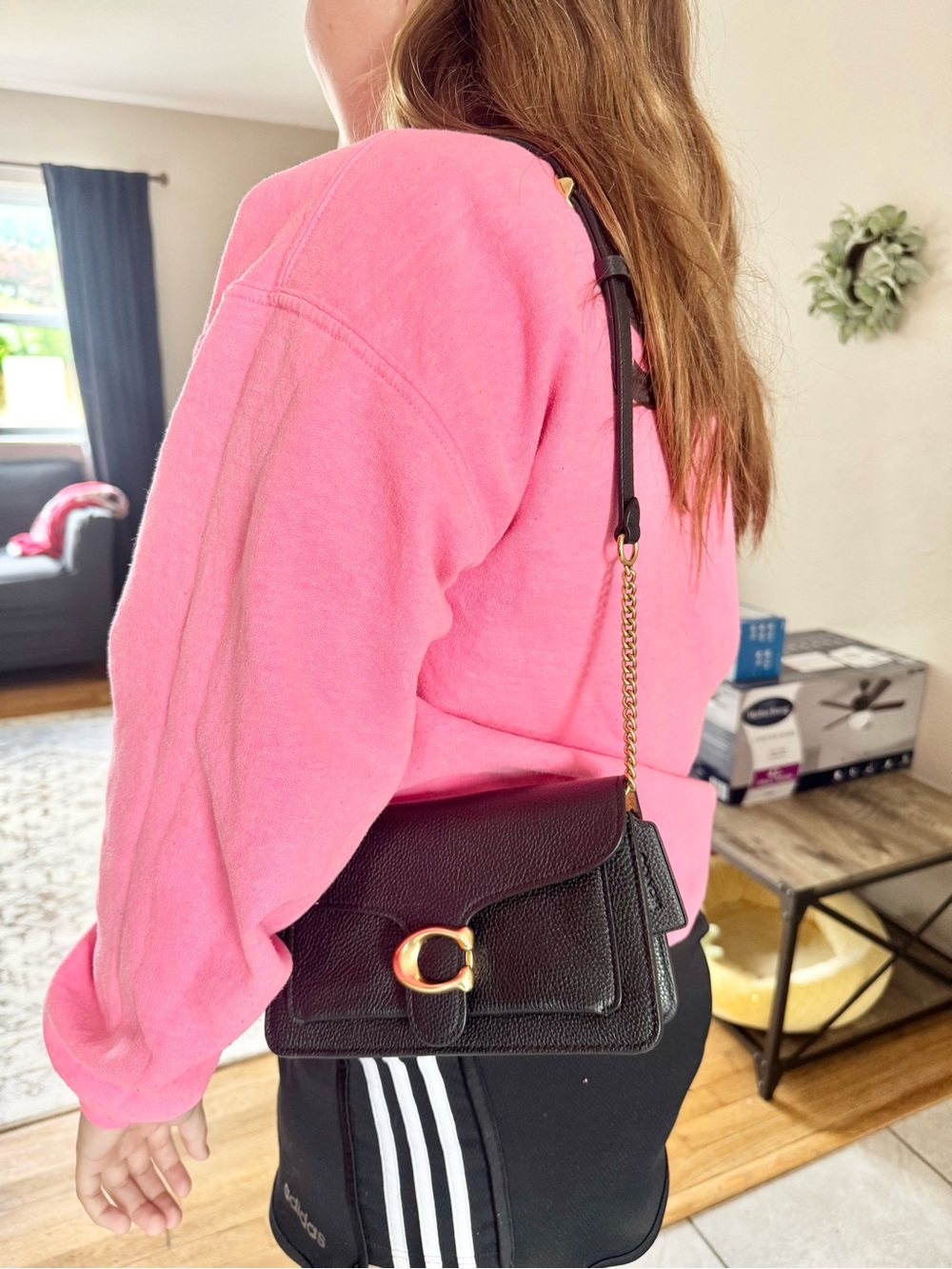 Coach tabby chain clutch